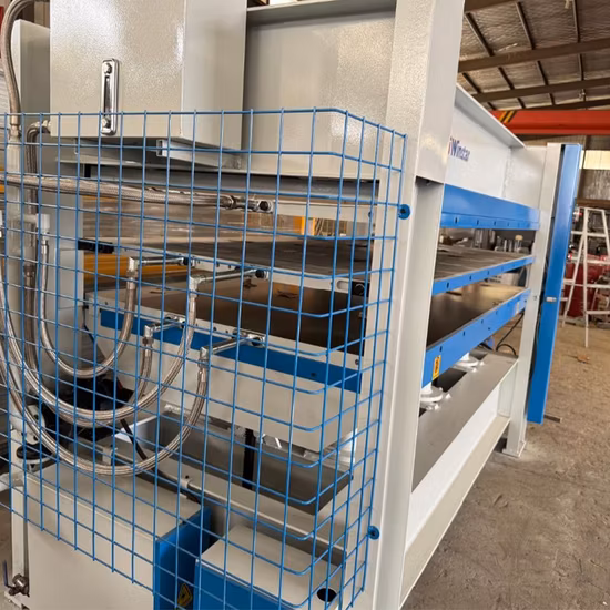 Machine de presse à chaud de placage de porte en bois laminé de mélamine hydraulique de travail du bois de Mh3848*5